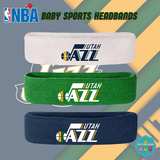 Baby and Kids Basketball Sports Headband - Utah Jazz