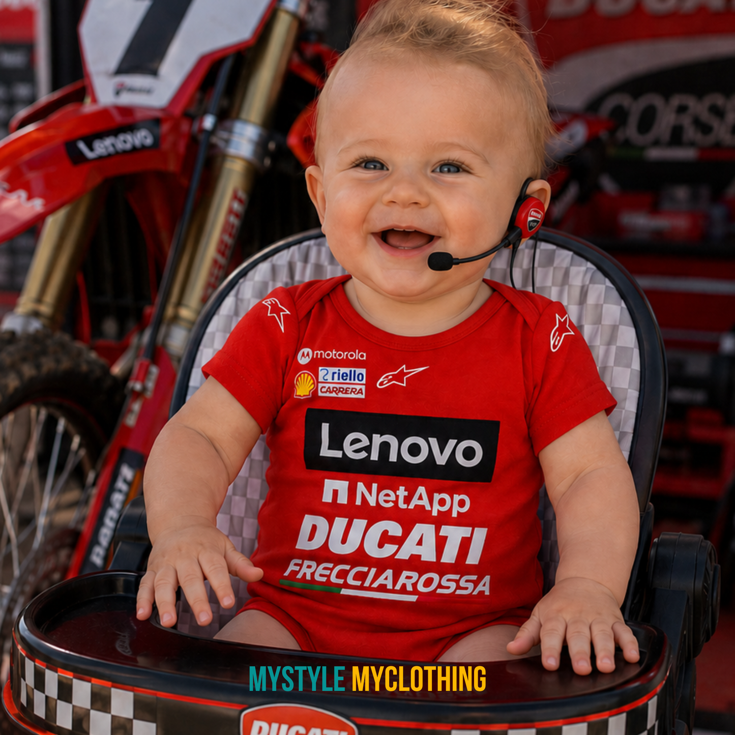 Baby Career Onesies - Motocross DUCATI LENOVO