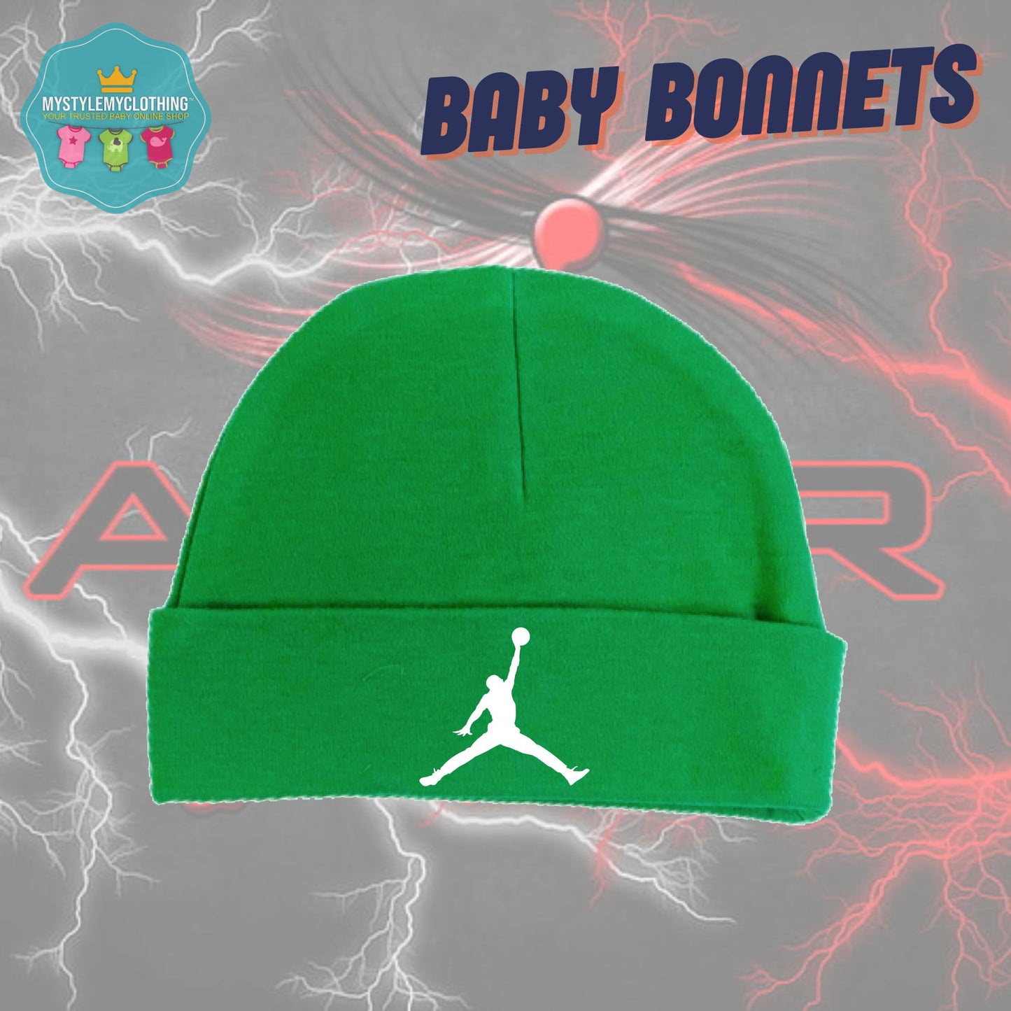 Baby Basketball Bonnets - Jordan Flight