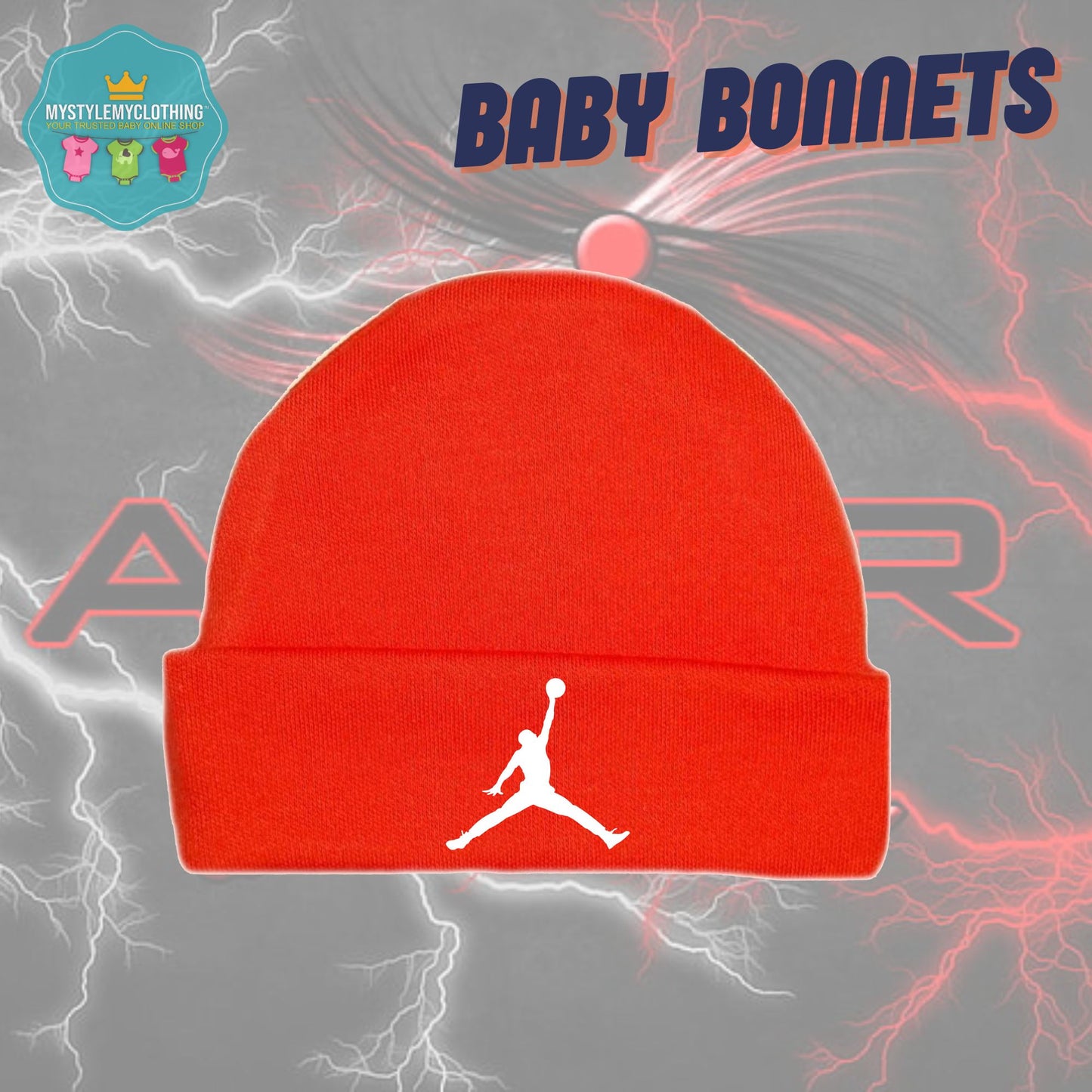 Baby Basketball Bonnets - Jordan Flight