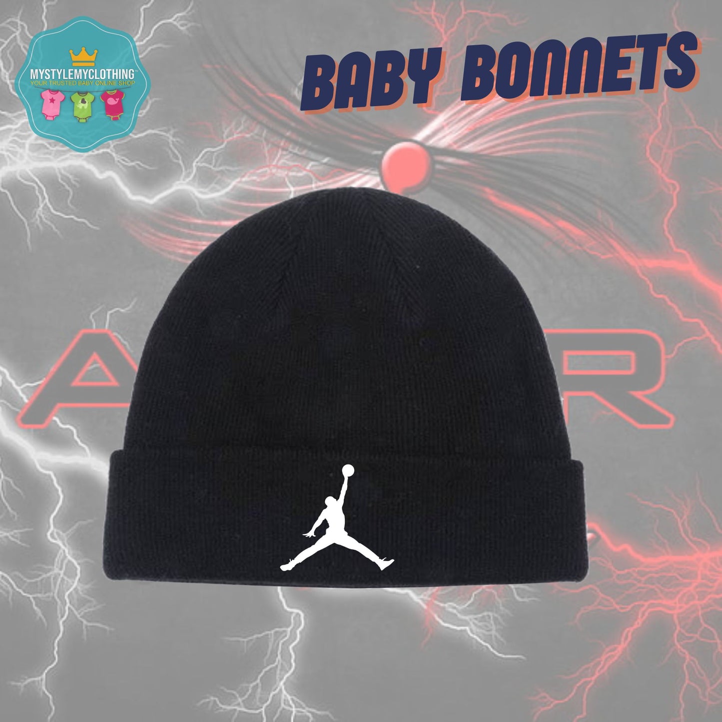 Baby Basketball Bonnets - Jordan Flight