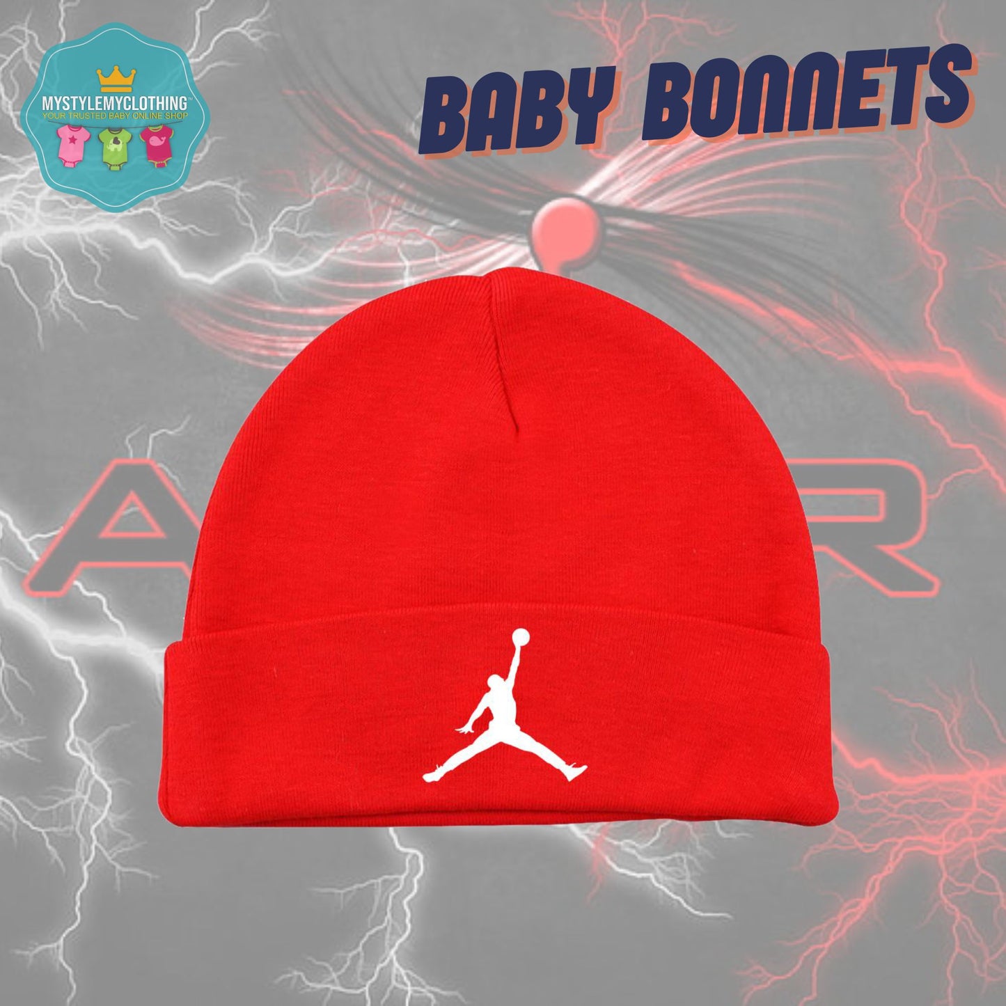 Baby Basketball Bonnets - Jordan Flight