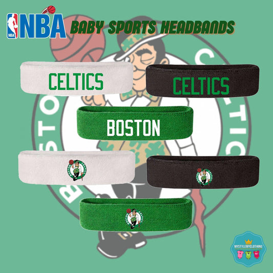 Baby and Kids Basketball Sports Headband - Boston Celtics