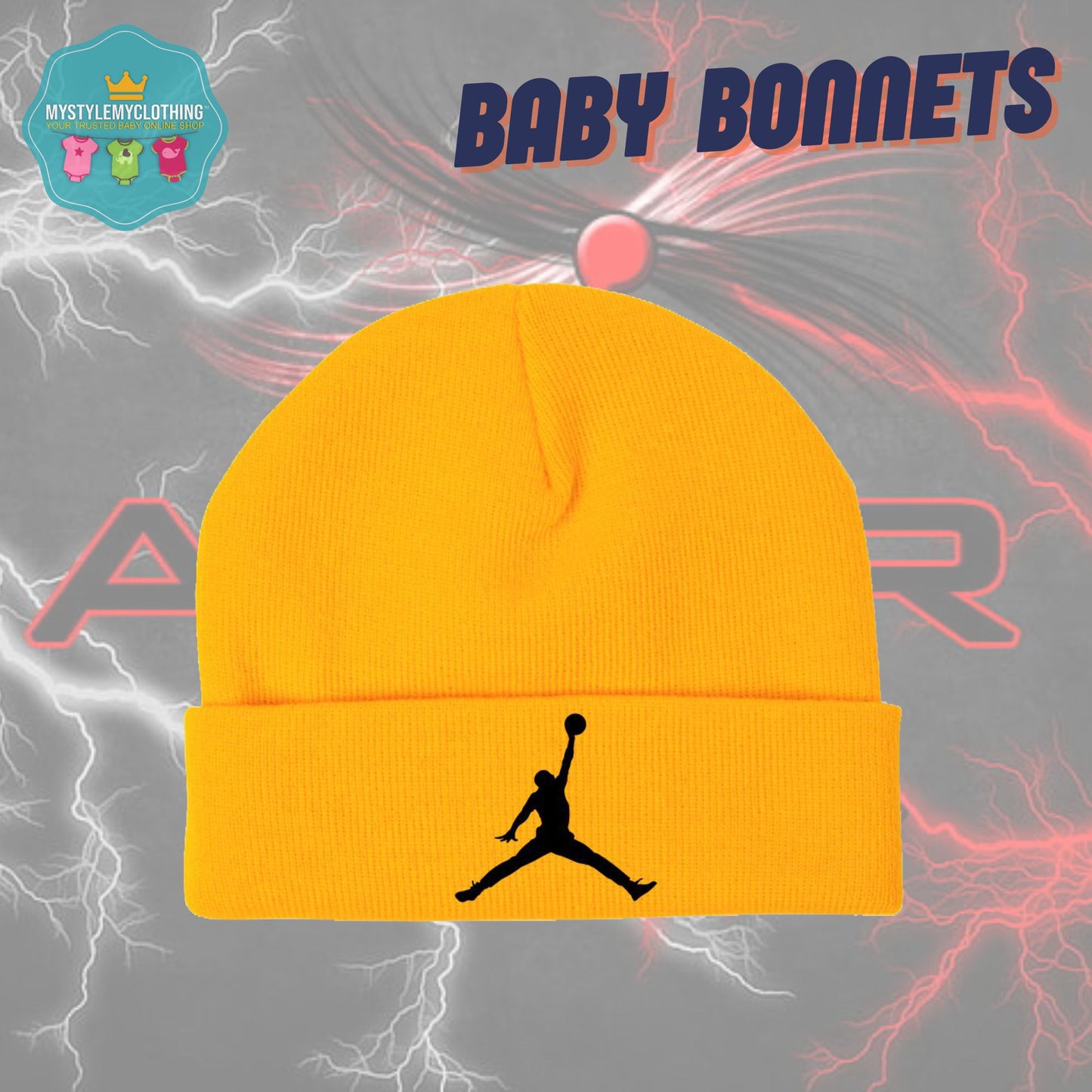 Baby Basketball Bonnets - Jordan Flight