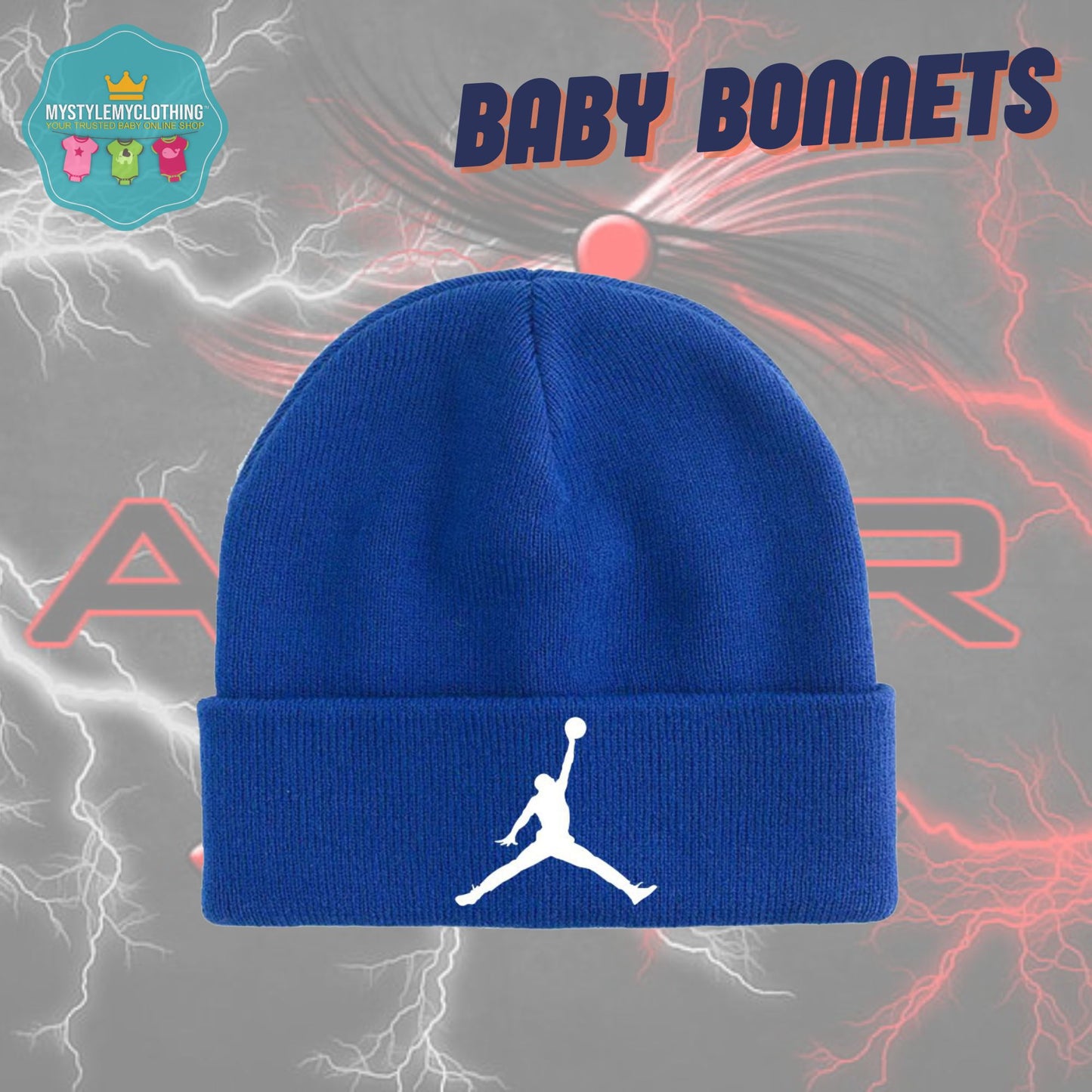 Baby Basketball Bonnets - Jordan Flight
