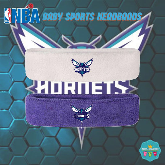 Baby and Kids Basketball Sports Headband - Charlotte Hornets