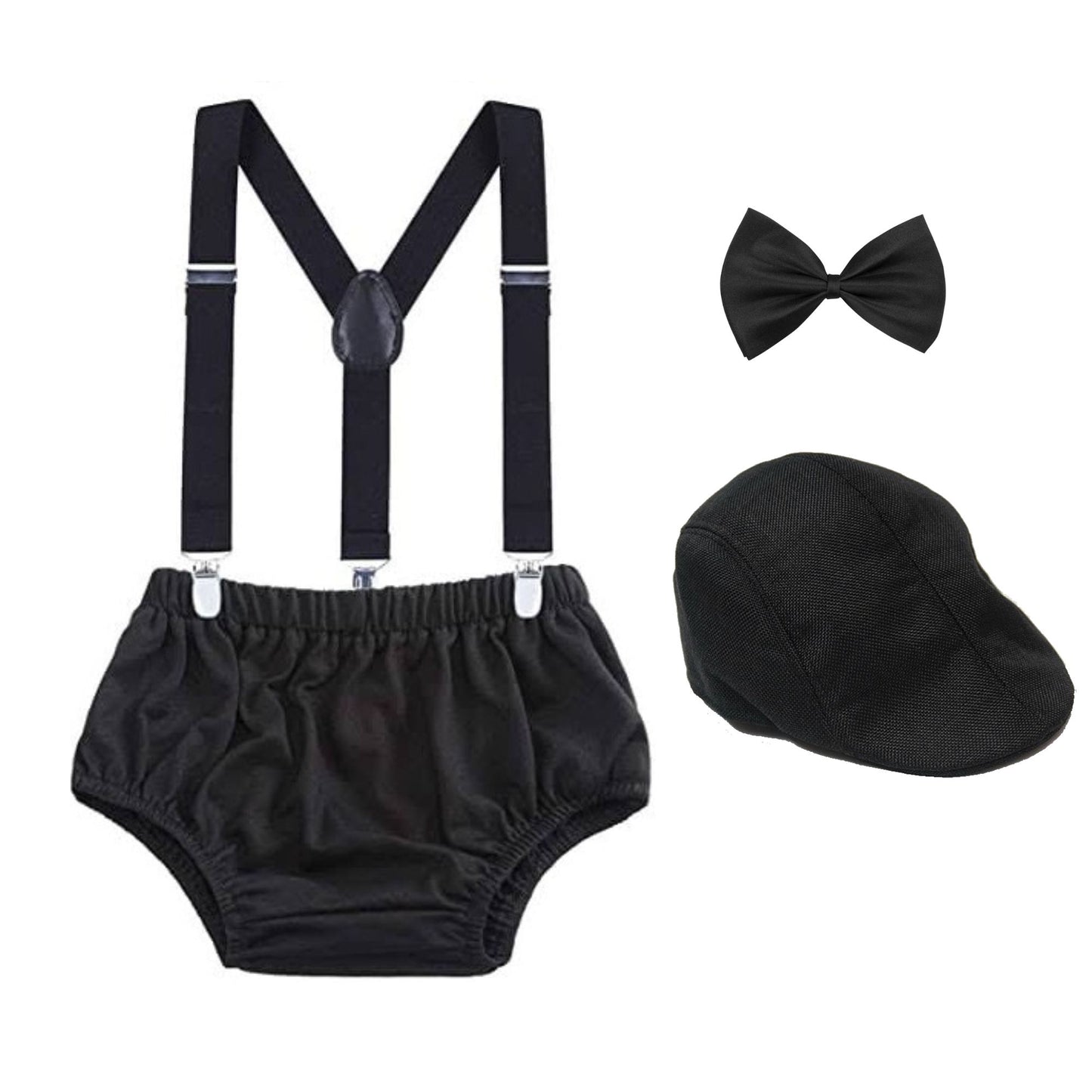 Baby Cake Smash Set - Baby Boss Black Tuxedo Style