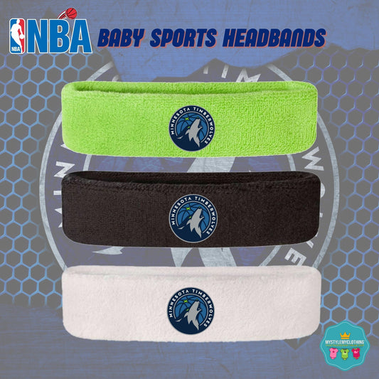 Baby and Kids Basketball Sports Headband - Minnesota Timberwolves