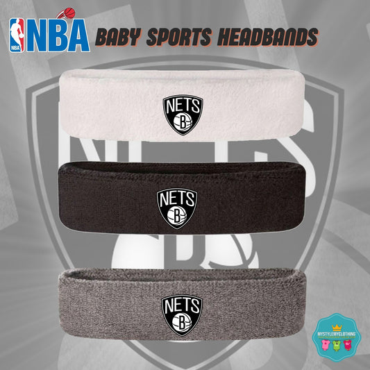 Baby and Kids Basketball Sports Headband - Brookyn Nets