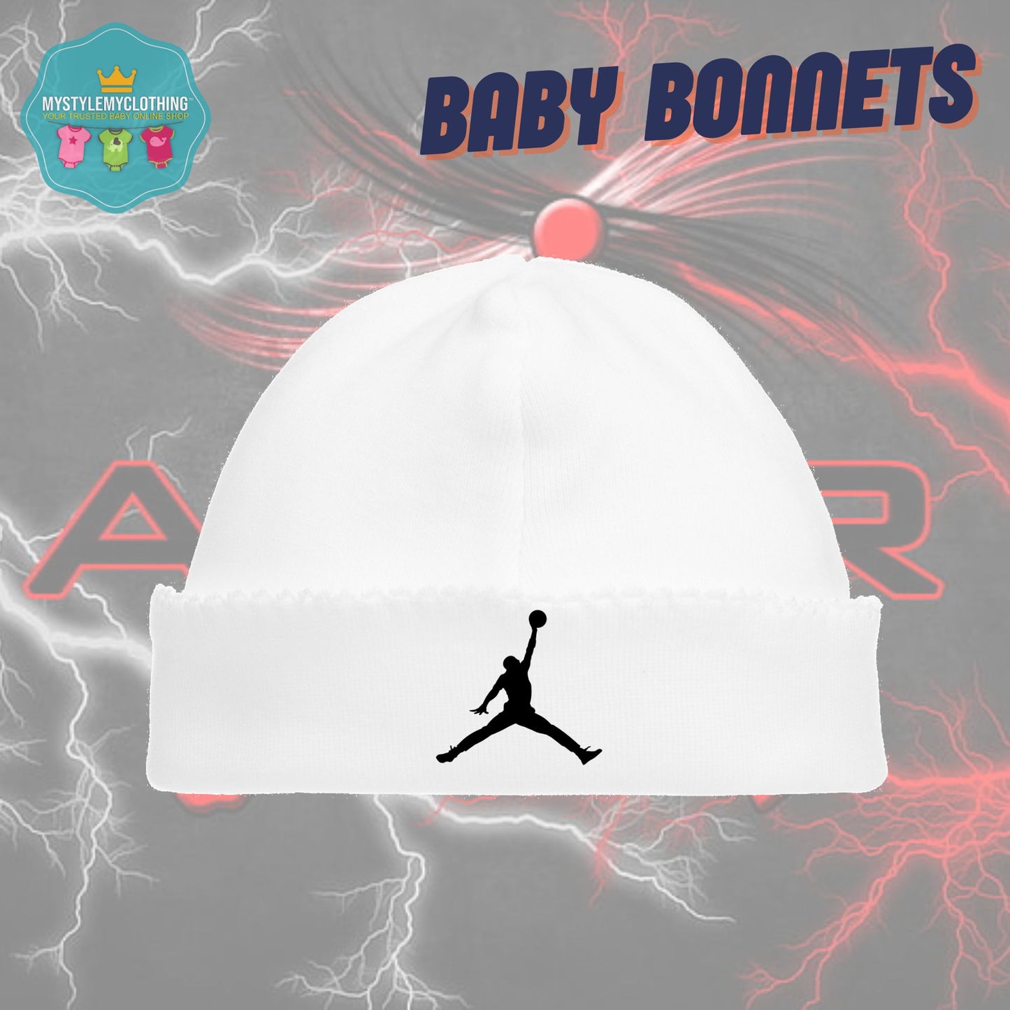 Baby Basketball Bonnets - Jordan Flight