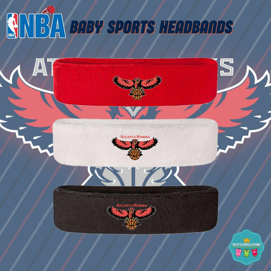 Baby and Kids Basketball Sports Headband - Atlanta Hawks