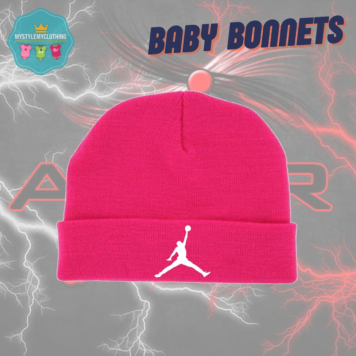 Baby Basketball Bonnets - Jordan Flight