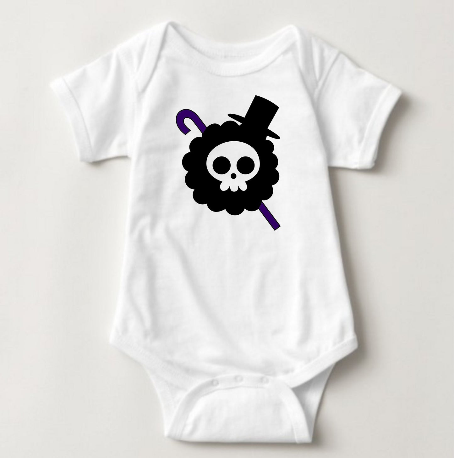 Baby Character Onesies - Jolly Roger One Piece Brook