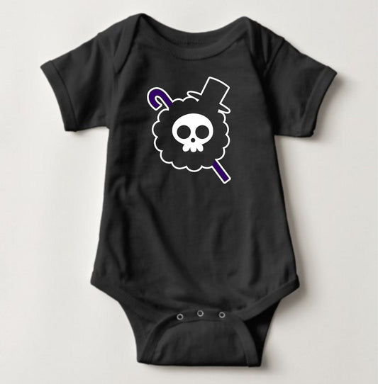 Baby Character Onesies - Jolly Roger One Piece Brook