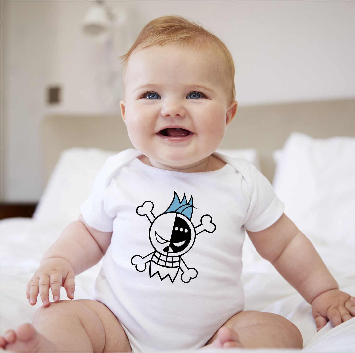 Baby Character Onesies - Jolly Roger One Piece Frank