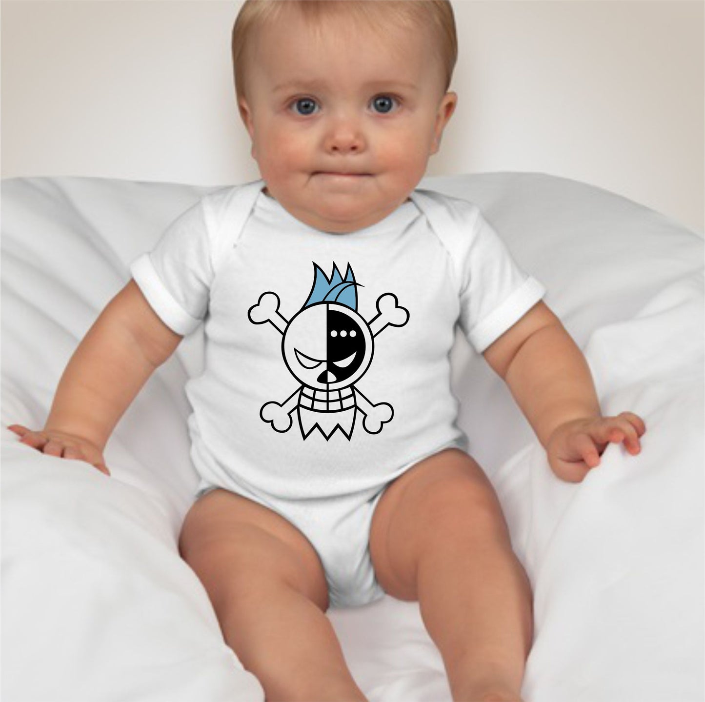 Baby Character Onesies - Jolly Roger One Piece Frank