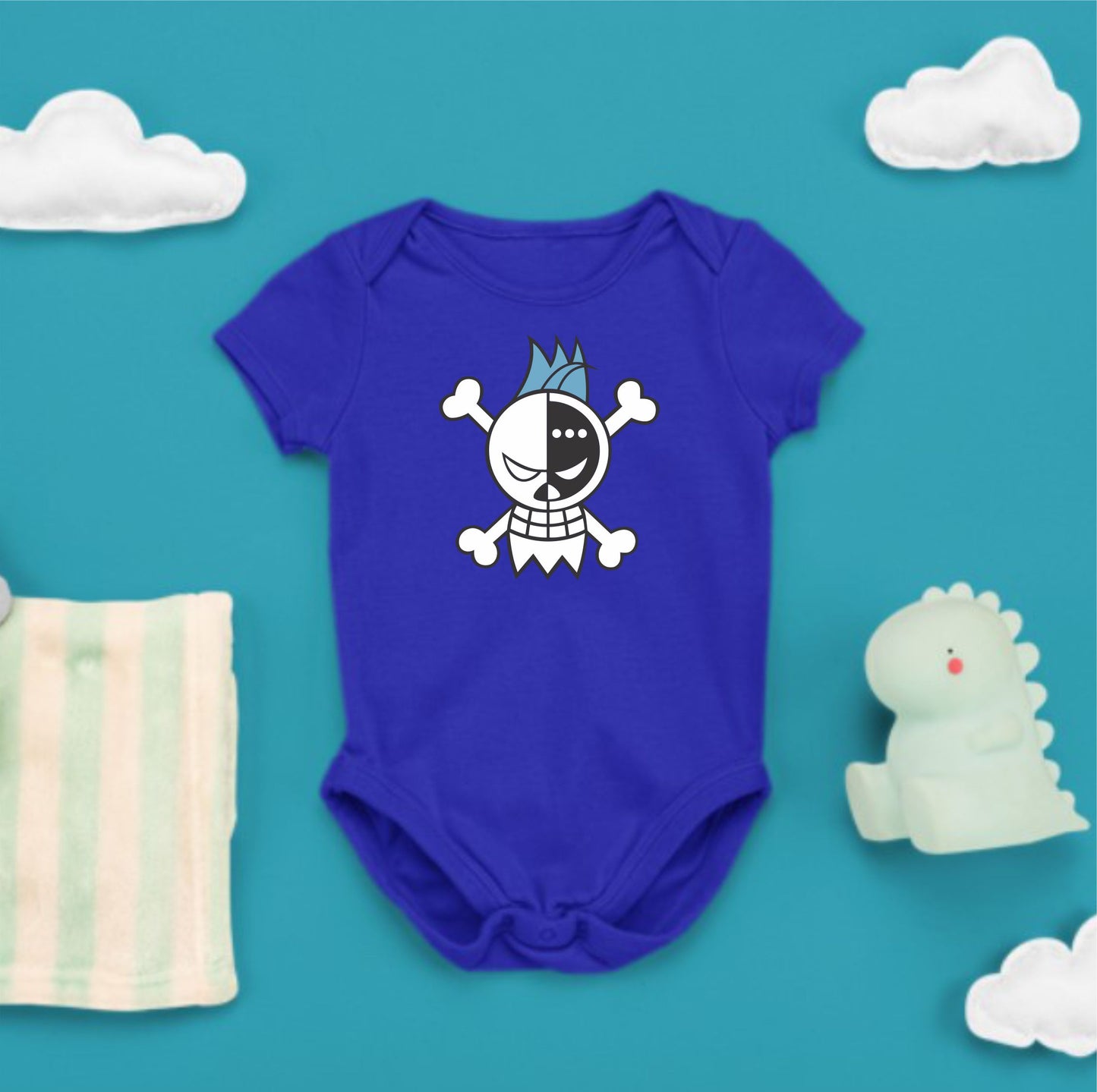 Baby Character Onesies - Jolly Roger One Piece Frank