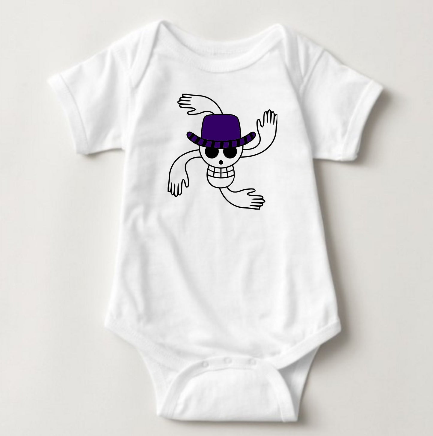 Baby Character Onesies - Jolly Roger One Piece Robin