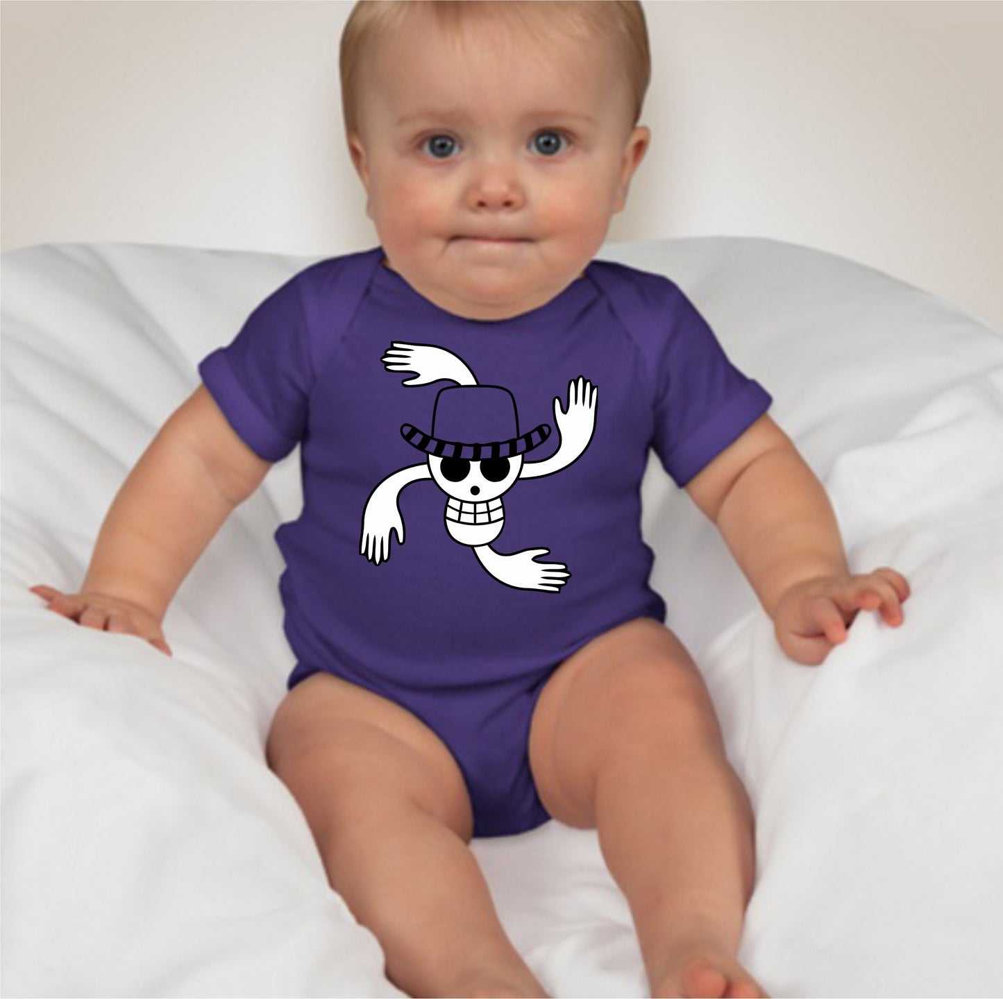 Baby Character Onesies - Jolly Roger One Piece Robin