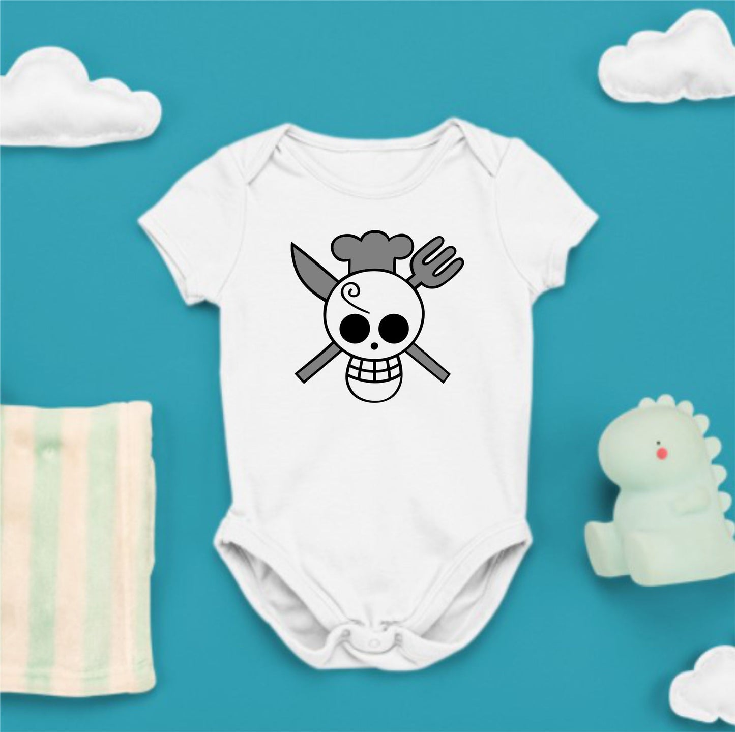 Baby Character Onesies - Jolly Roger One Piece Sanji