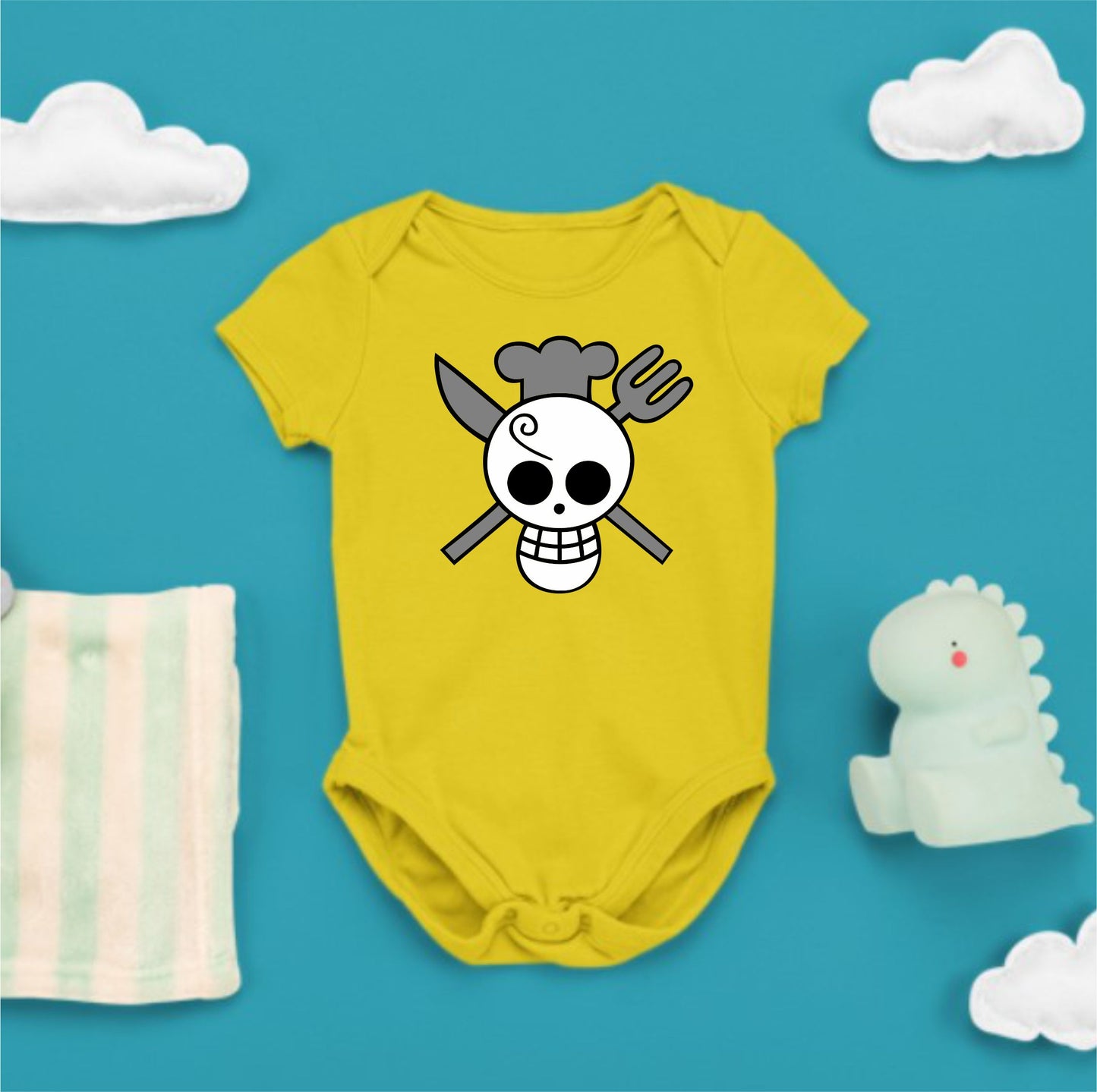 Baby Character Onesies - Jolly Roger One Piece Sanji