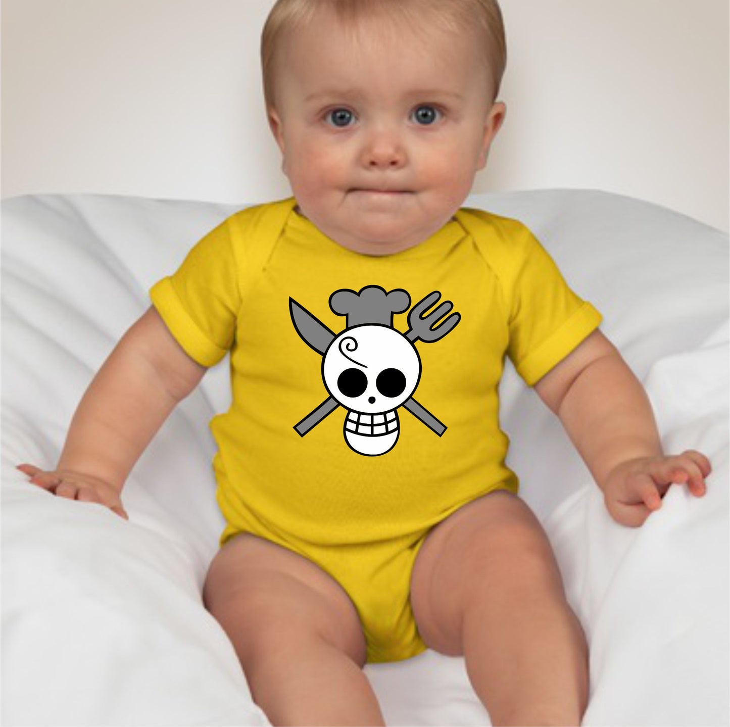 Baby Character Onesies - Jolly Roger One Piece Sanji