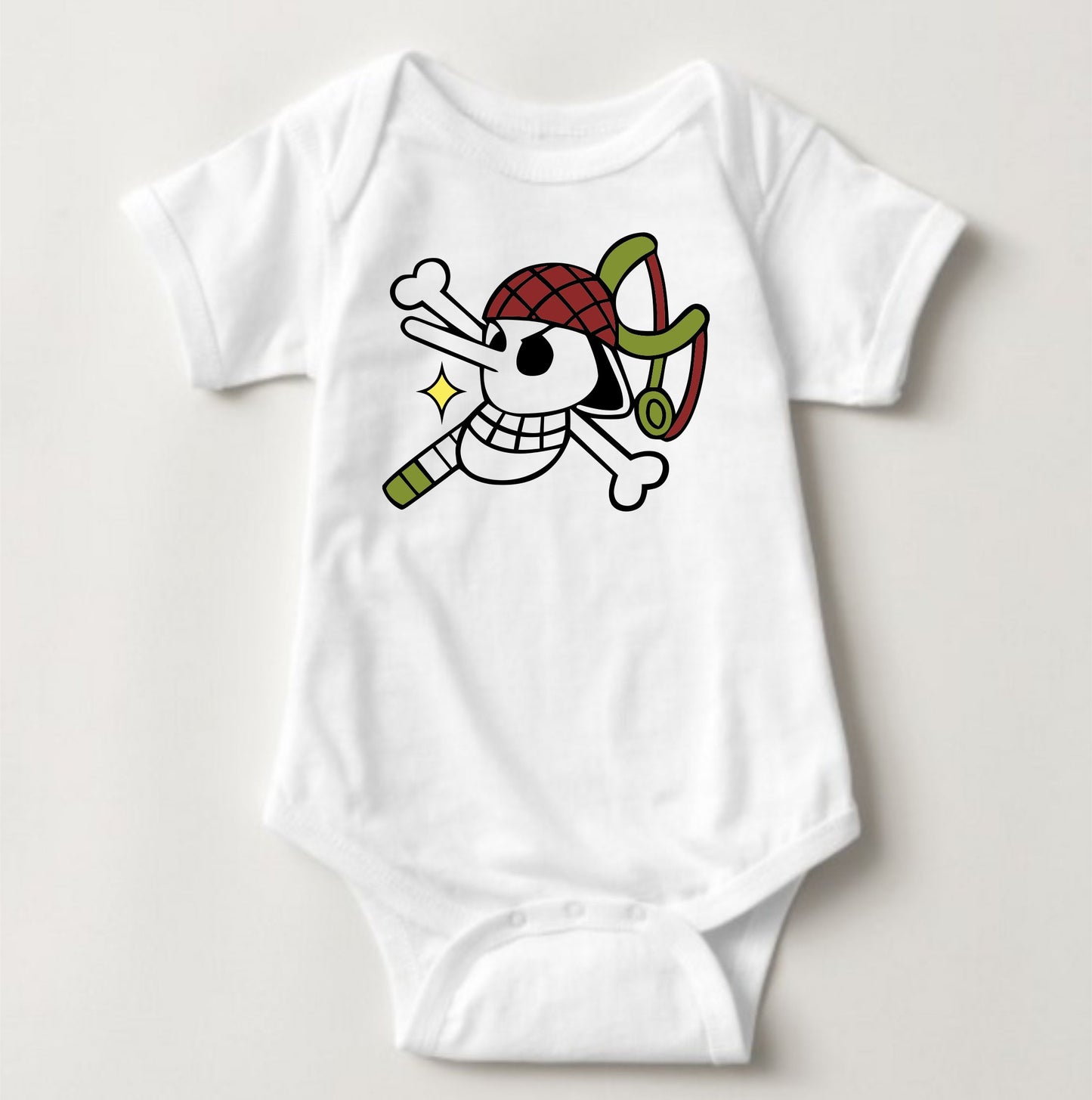 Baby Character Onesies - Jolly Roger One Piece Usop