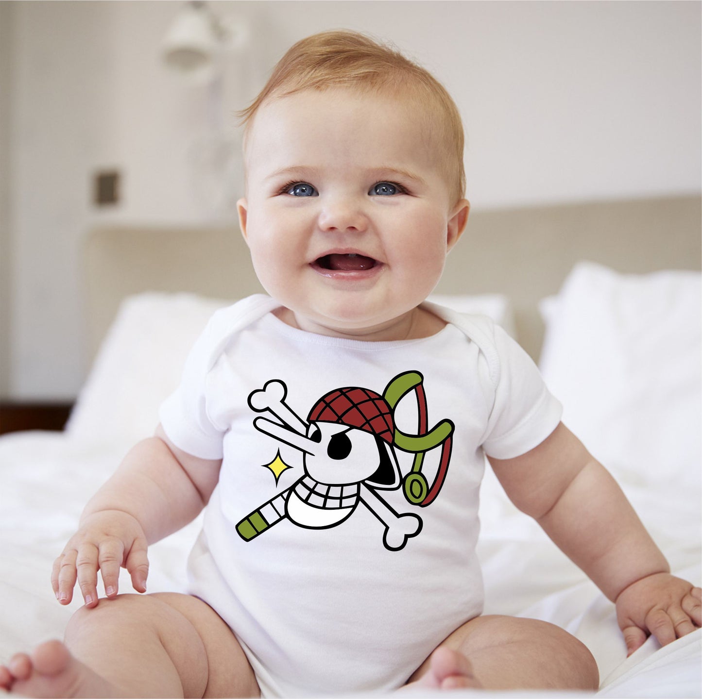 Baby Character Onesies - Jolly Roger One Piece Usop