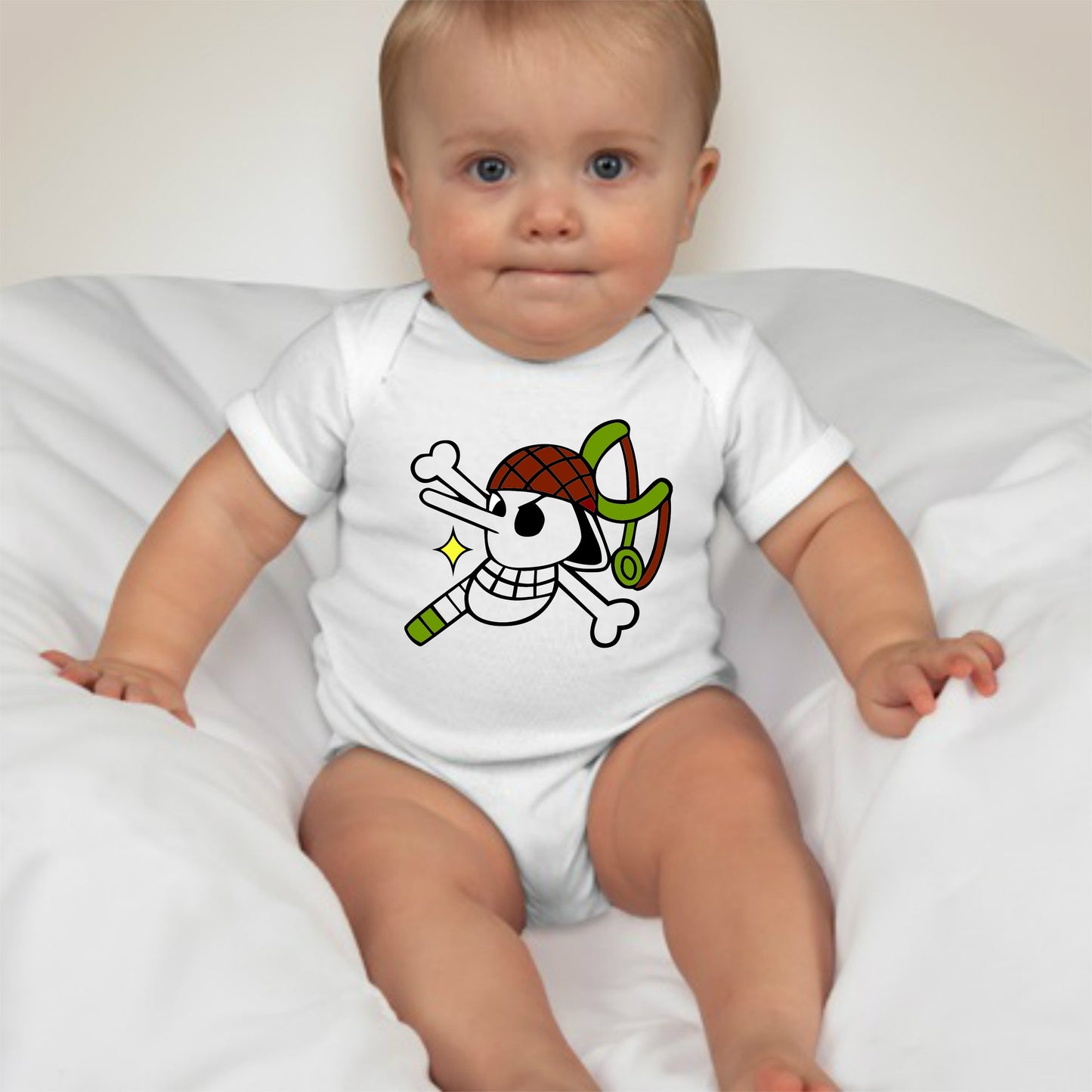 Baby Character Onesies - Jolly Roger One Piece Usop