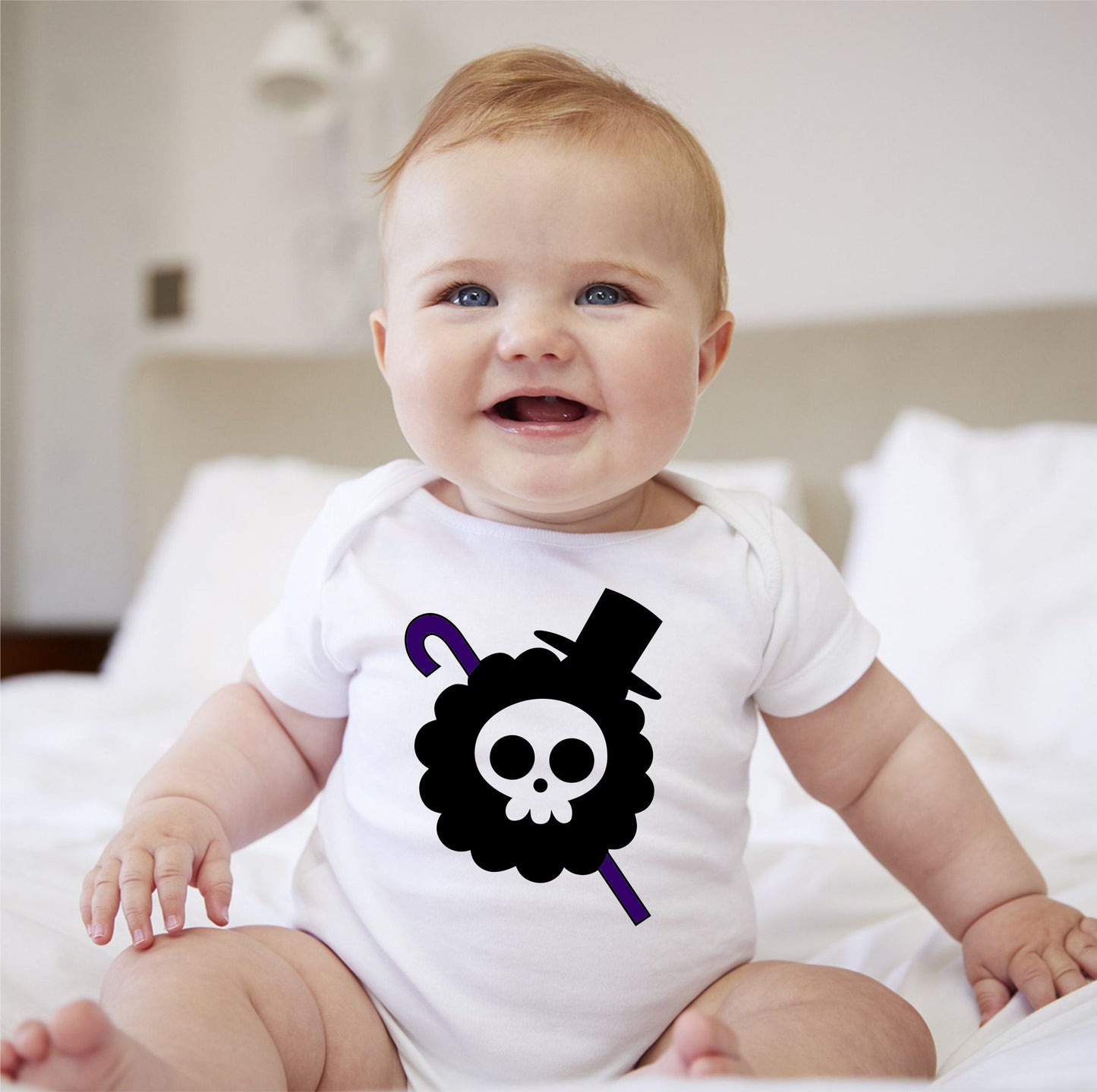 Baby Character Onesies - Jolly Roger One Piece Brook