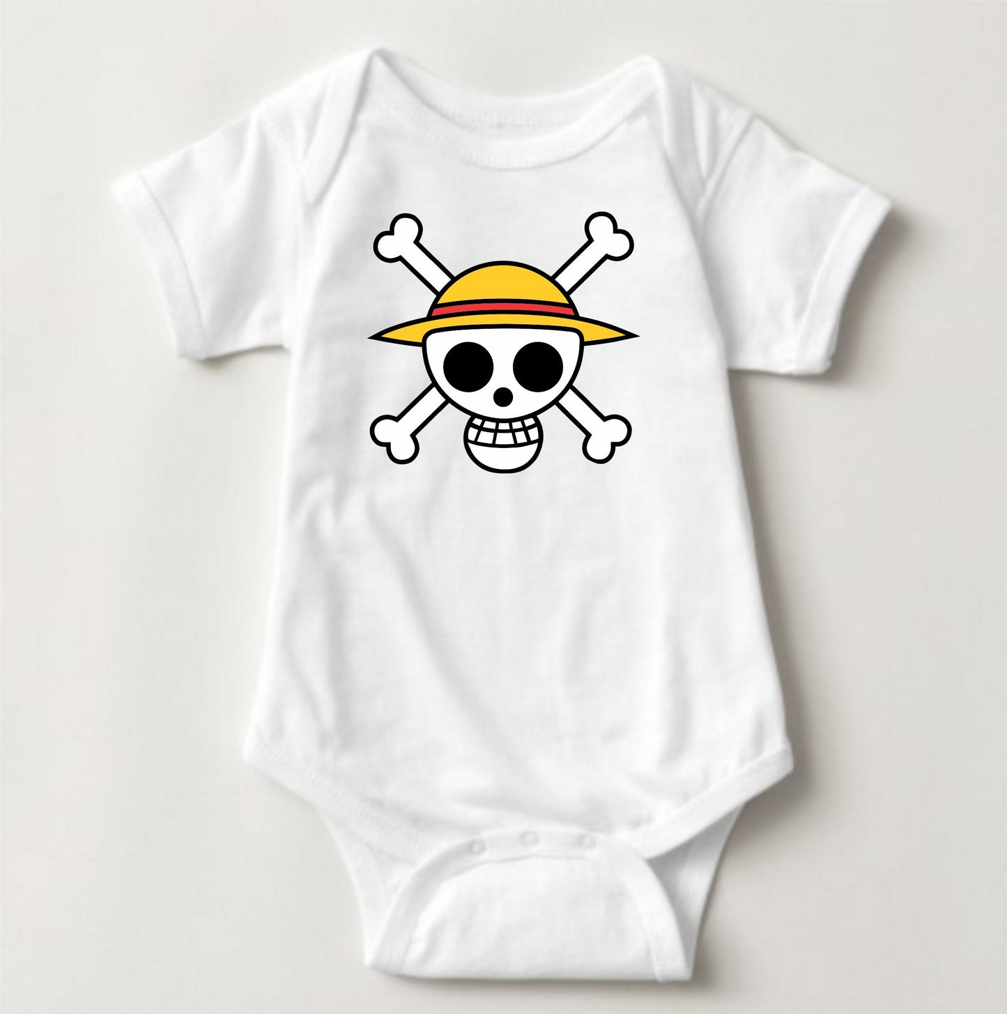 Baby Character Onesies - Jolly Roger One Piece Luffy