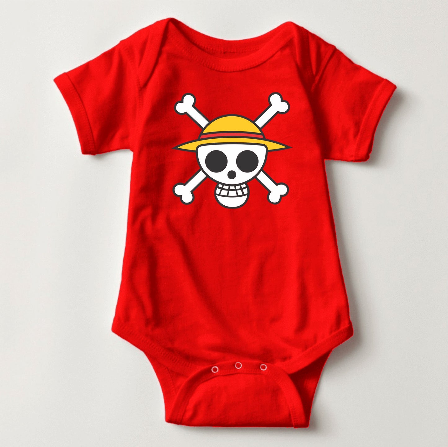 Baby Character Onesies - Jolly Roger One Piece Luffy