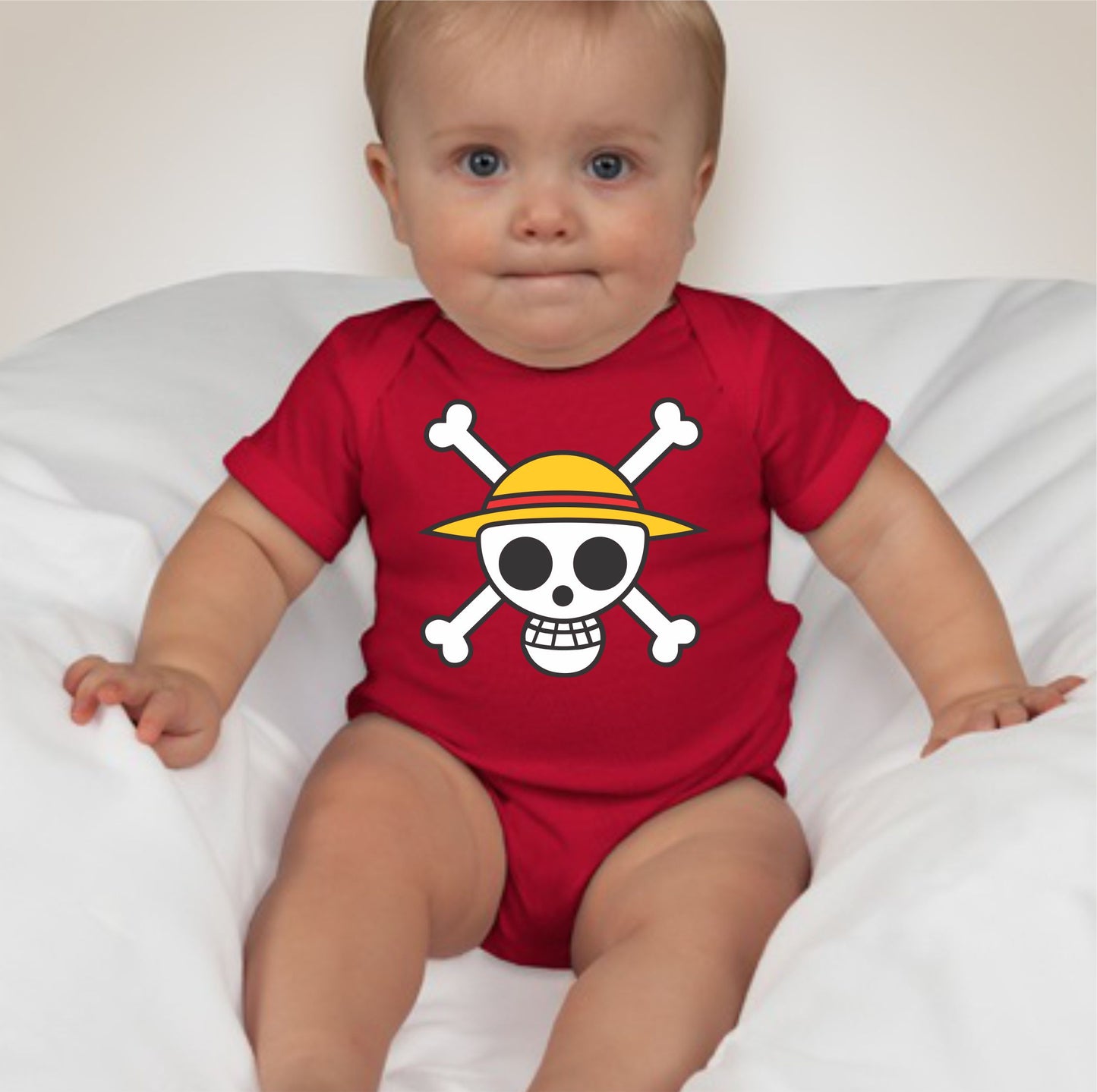 Baby Character Onesies - Jolly Roger One Piece Luffy