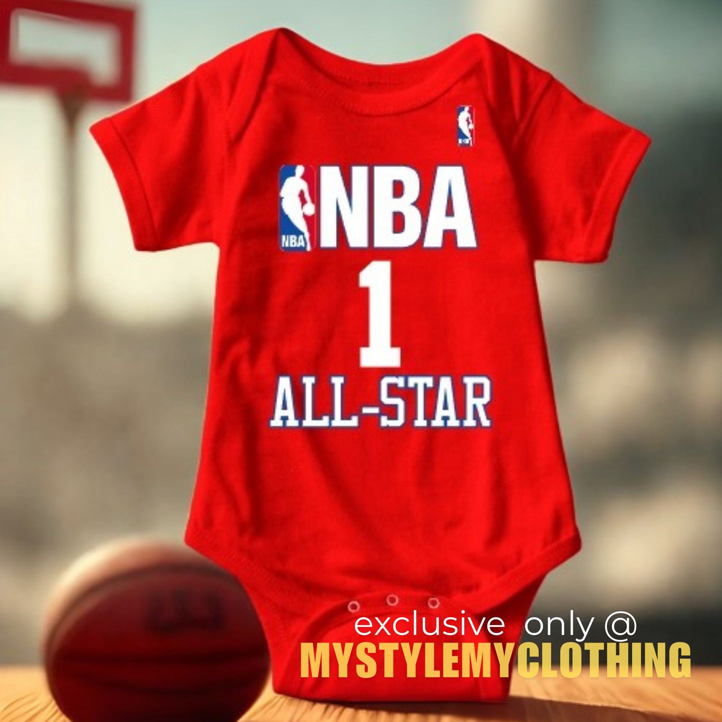 Baby Basketball Jersey Onesies- NBA ALL Star