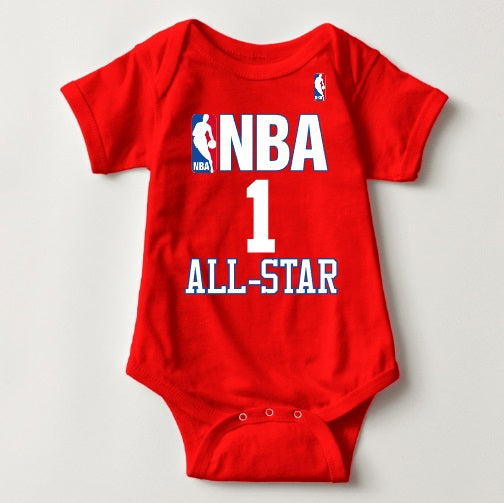 Baby Basketball Jersey Onesies- NBA ALL Star