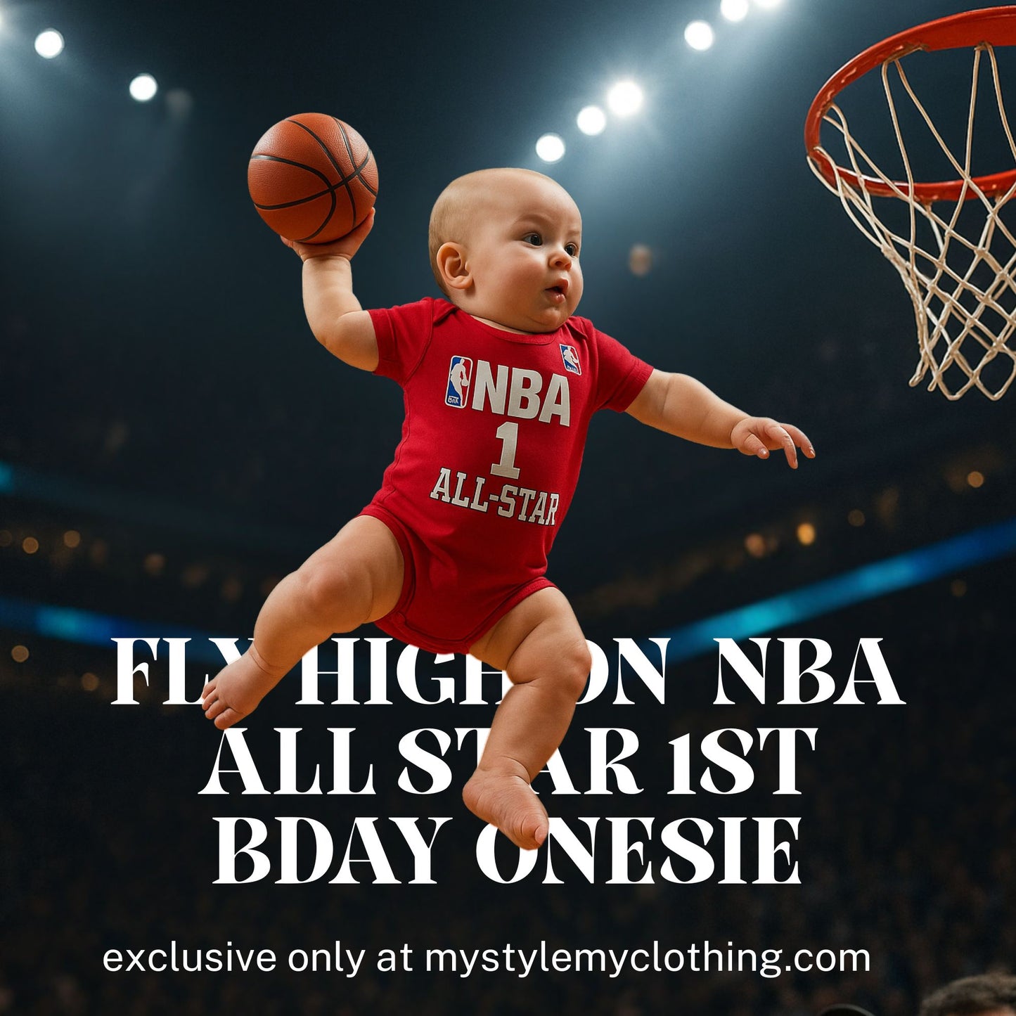 Baby Basketball Jersey Onesies- NBA ALL Star
