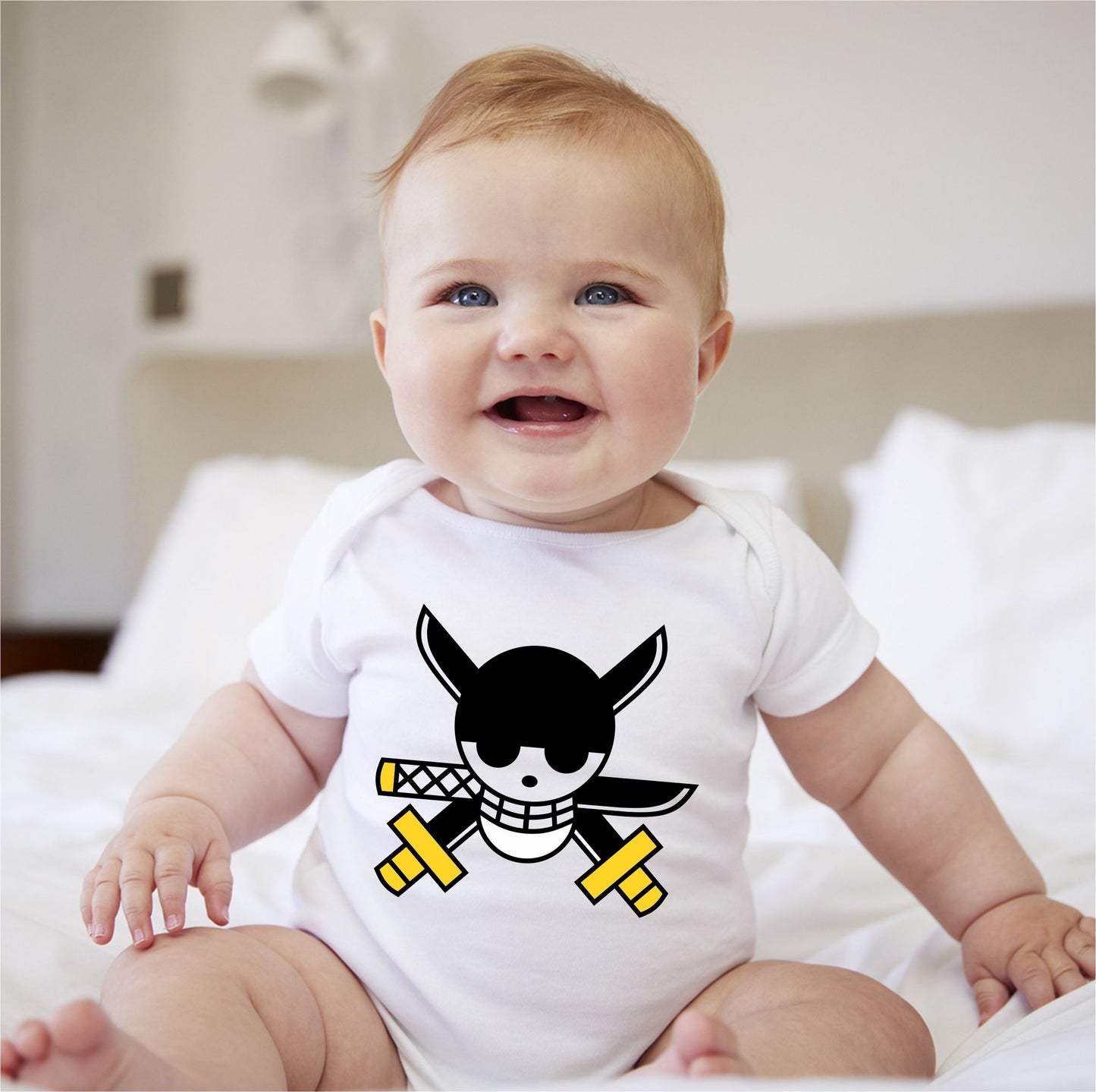 Baby Character Onesies - Jolly Roger One Piece Zorro