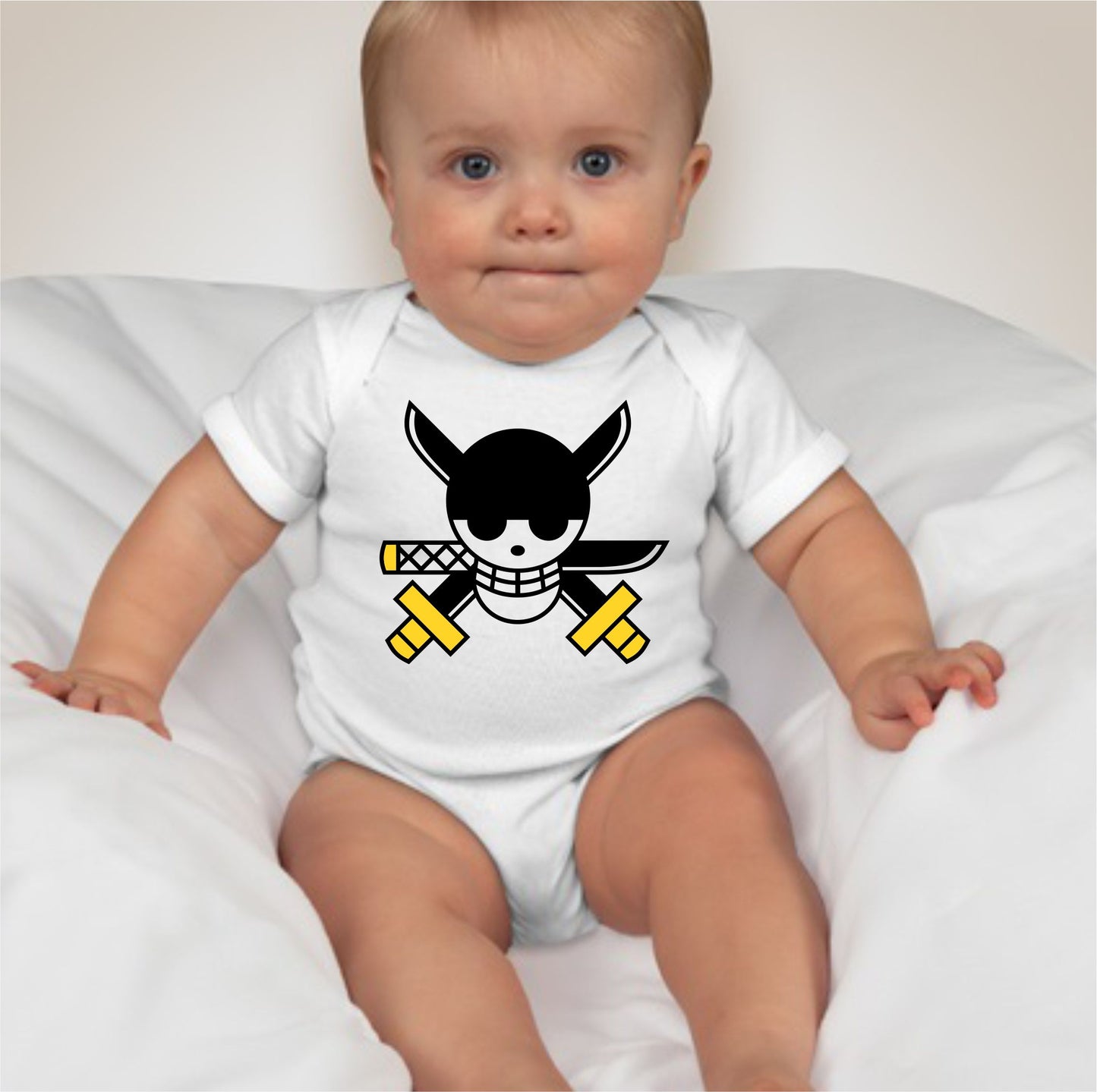 Baby Character Onesies - Jolly Roger One Piece Zorro