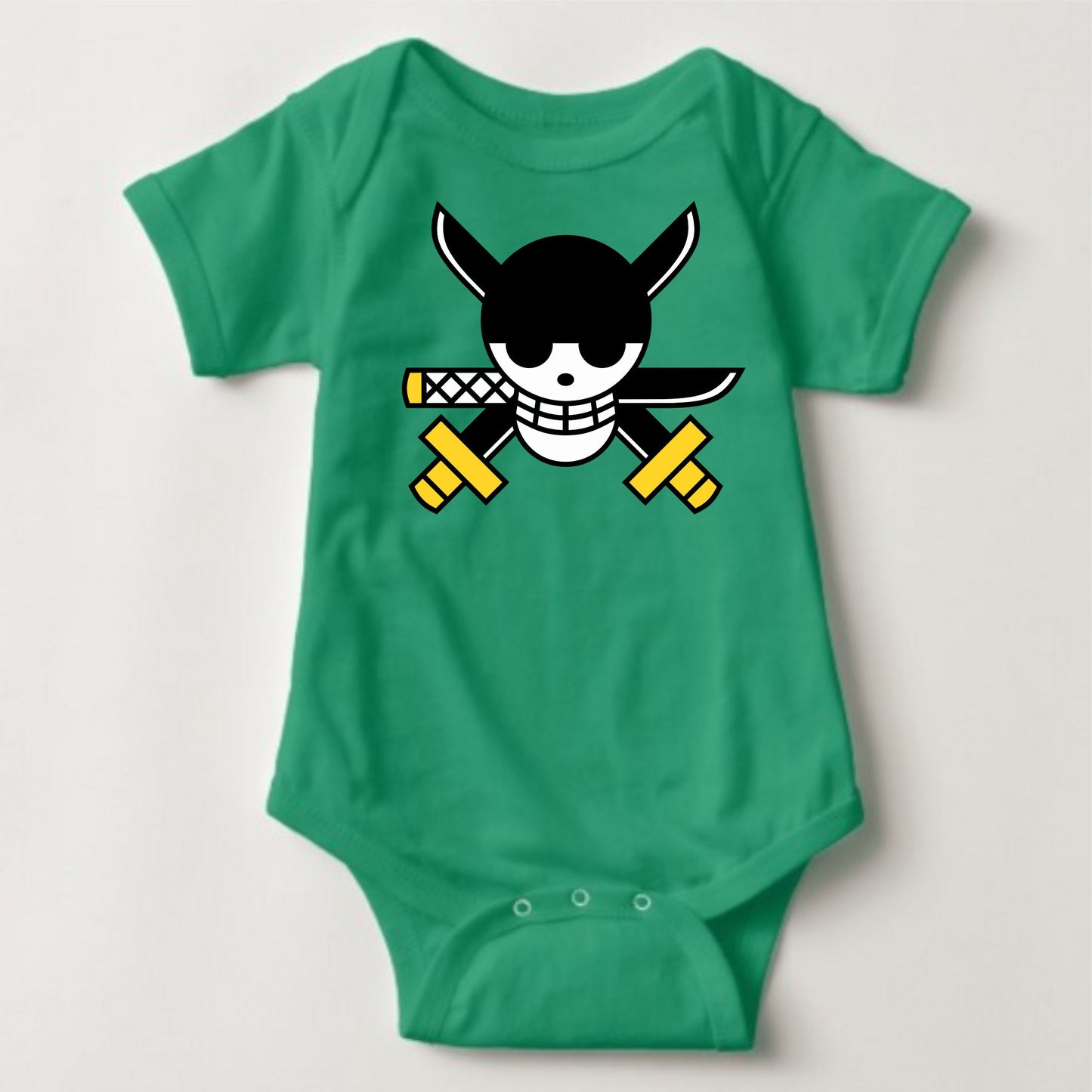 Baby Character Onesies - Jolly Roger One Piece Zorro