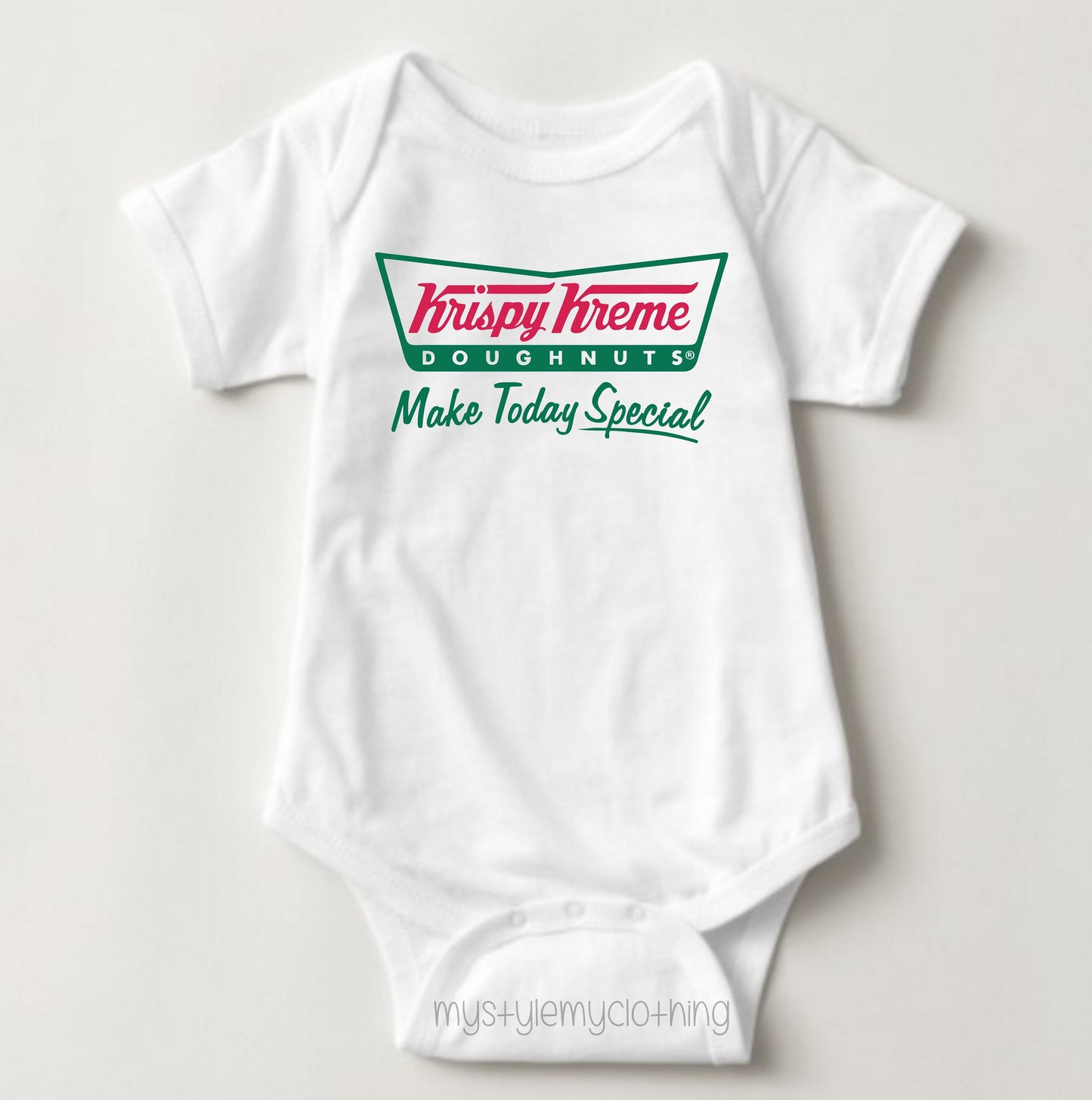 Baby Onesies Logo - Krispy Kreme - MYSTYLEMYCLOTHING