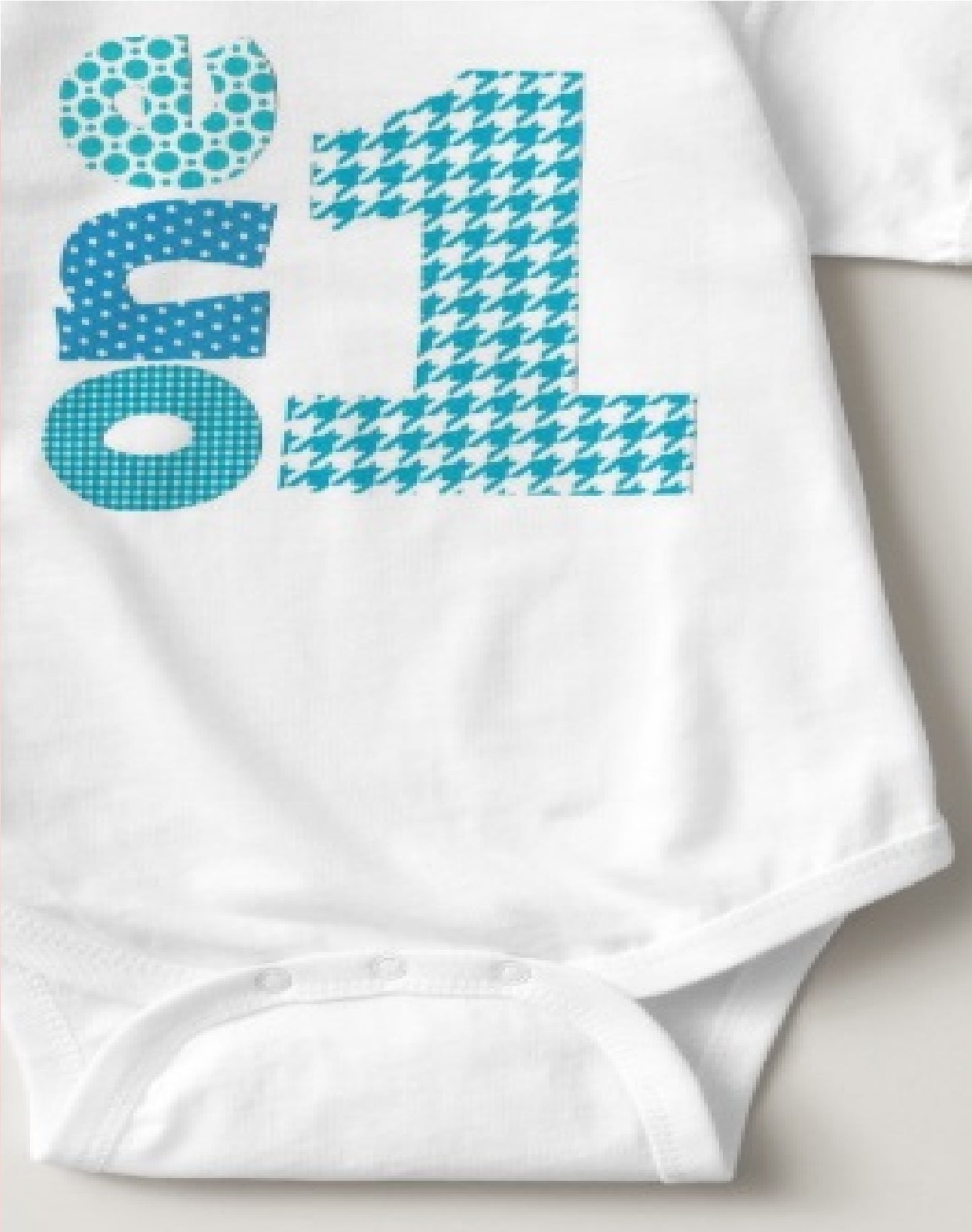 Baby 1st Birthday Onesies - 1 One (Skyblue) - MYSTYLEMYCLOTHING