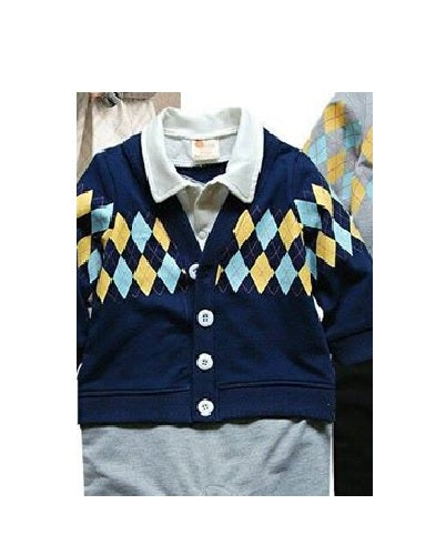 Baby Romper Toddler Semi-Formal Cardigan Suit Romper - MYSTYLEMYCLOTHING