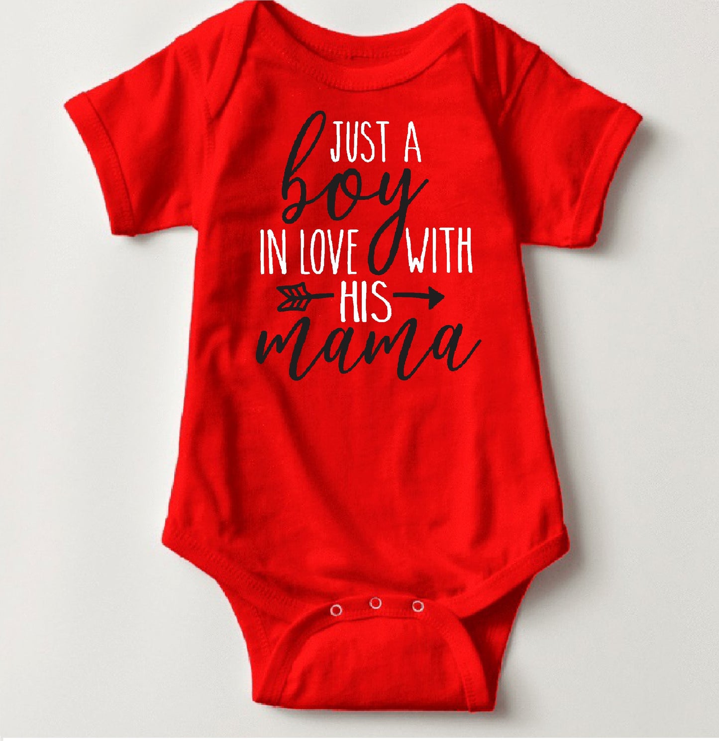 Valentines Onesies - Just a Boy In Love - MYSTYLEMYCLOTHING