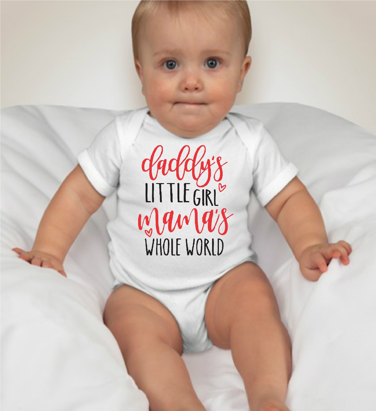 Valentines Onesies - Daddy's Little Girl - MYSTYLEMYCLOTHING