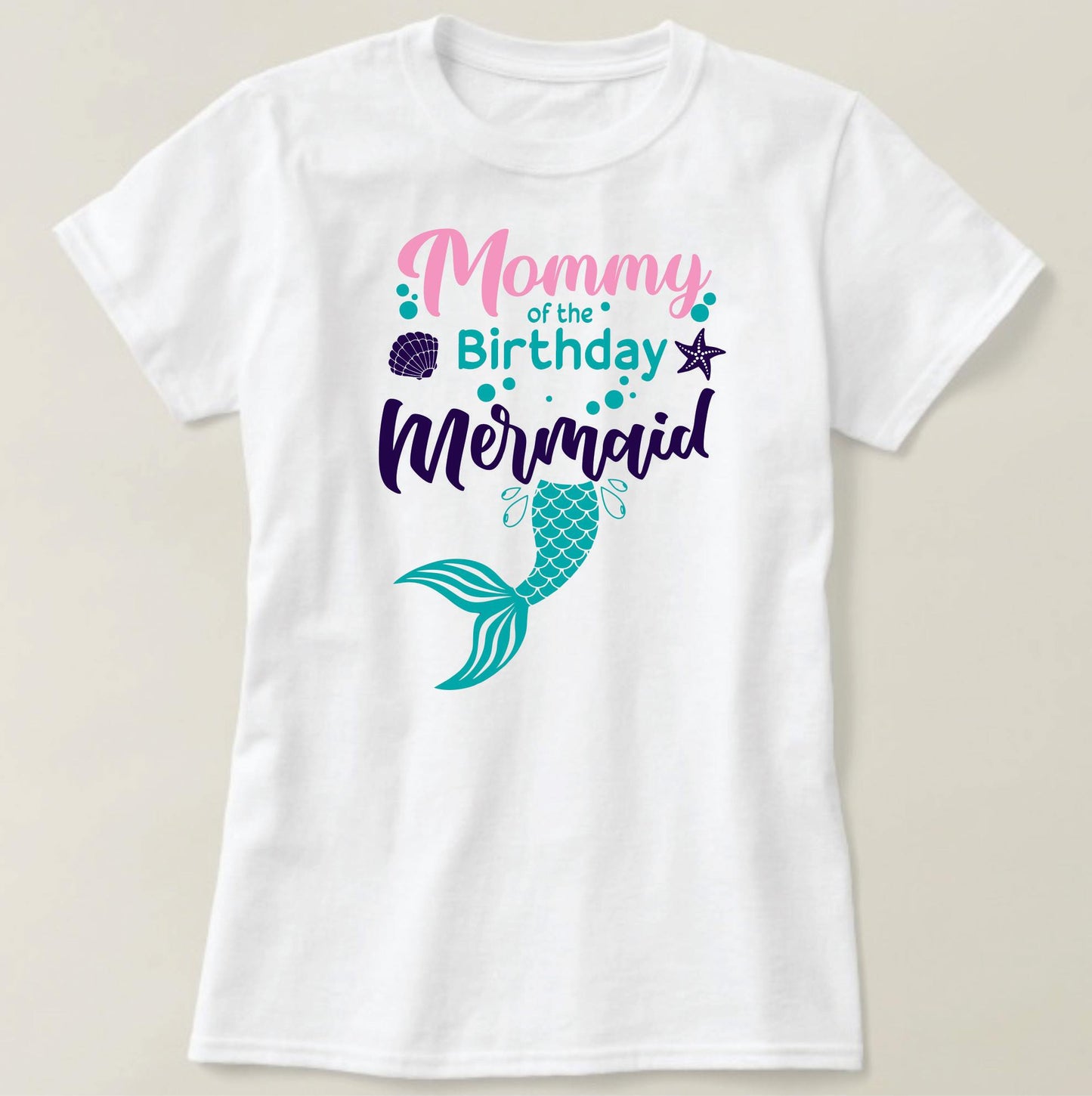 Custom Birthday Family Set Shirt - Little Mermaid III - MYSTYLEMYCLOTHING
