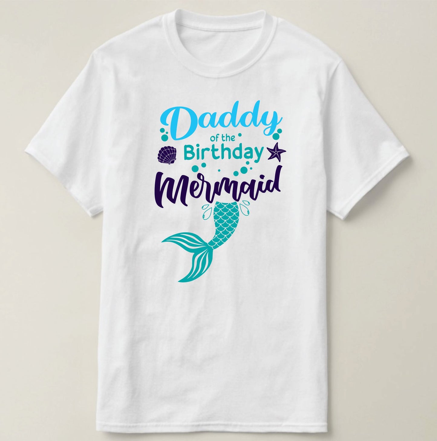 Custom Birthday Family Set Shirt - Little Mermaid III - MYSTYLEMYCLOTHING