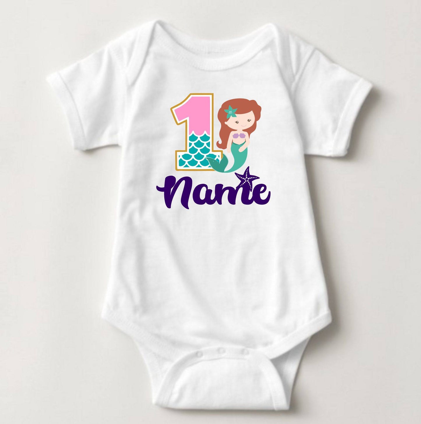 Custom Birthday Family Set Shirt - Little Mermaid III - MYSTYLEMYCLOTHING
