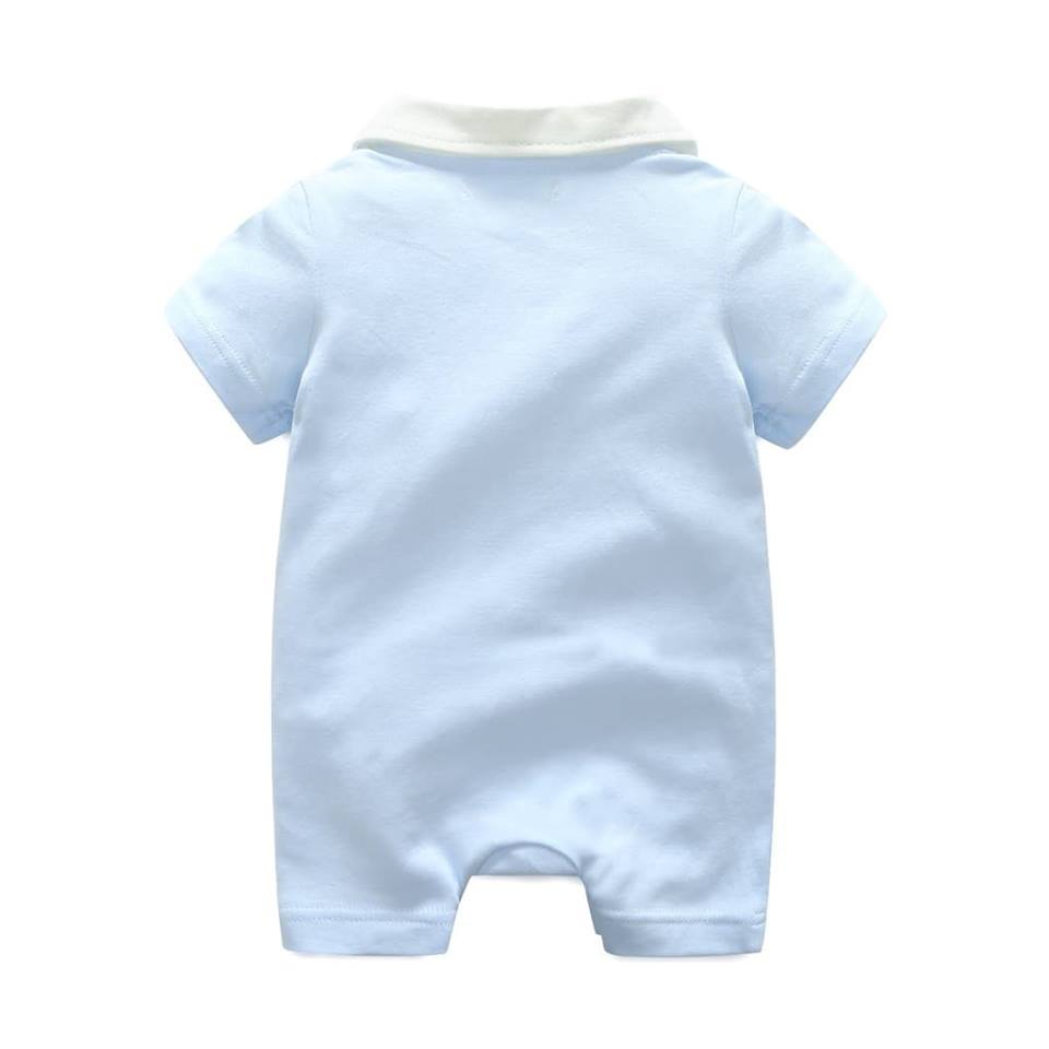 Baby Formal Tuxedo Cotton Romper - MYSTYLEMYCLOTHING