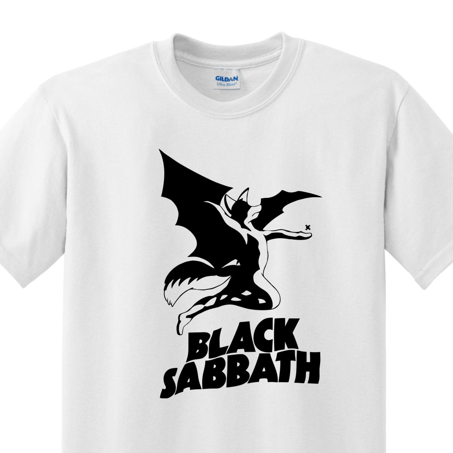 Radical Band Men's Shirts - Black Sabbath (White) - MYSTYLEMYCLOTHING