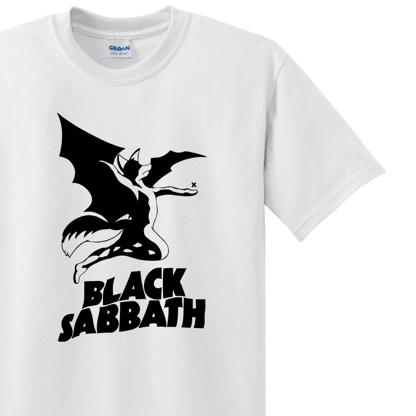 Radical Band Men's Shirts - Black Sabbath (White) - MYSTYLEMYCLOTHING